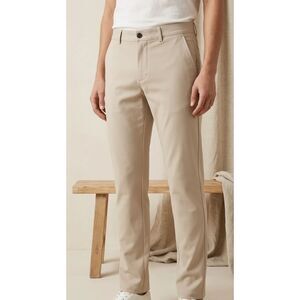 Denim & Flower Ricky Singh Light khaki Pants 78% Polyester 18% Rayon 4% Spandex